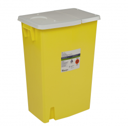SharpSafety Cardinal 8989-SharpSafety Chemotherapy Waste Container, 18 Gallon, 26 x 18 x 12 Inch, 