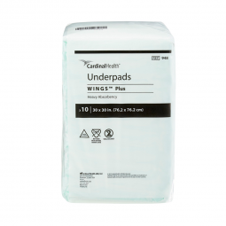 Wings Plus Cardinal 948-Wings Plus Underpads, Disposable, Heavy Absorbency, Beige, 30 X 30 Inch, Und