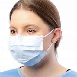 Cardinal Health Cardinal AT71021M-Procedure Mask Cardinal Health ASTM Level 1 Earloops One Size Fits