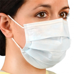 Cardinal Health Cardinal AT7511M-Procedure Mask Cardinal Health ASTM Level 1 Earloops One Size Fits 