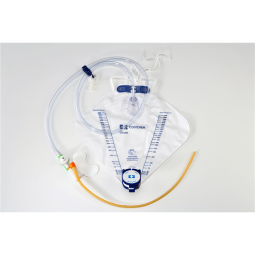 Dover Cardinal PP16ULD-Dover Indwelling Catheter Tray, 16 Fr., Foley, Drain Bag, Catheter & Bag Kits