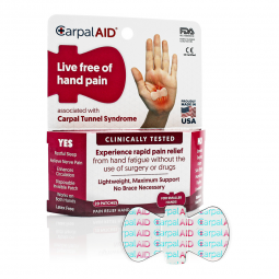Carpal AID Patch Carpal AID LG20PK-CarpalAid Patch Hand-Based Carpal Tunnel Support, Large, Wrist, H