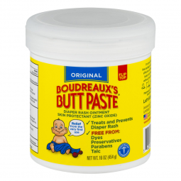 Boudreaux's Butt Paste C.B. Fleet 62103033306-Boudreaux's Butt Paste Diaper Rash Treatment 16 oz. Ja