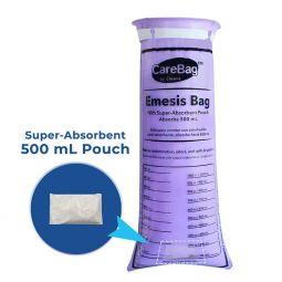 CareBag Cleanis-7733195 Emesis Bag with Super Absorbent Pouch, 20 bags per sleeve