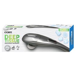 Coby CMH-622 Adjustable Speed Deep Tissue Massage Hammer & 5 Attachments