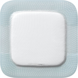 Biatain Silicone Coloplast 33437-Biatain Silicone Adhesive with Border Silicone Foam Dressing, 6 x 6