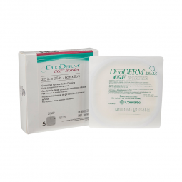 DuoDERM CGF Border ConvaTec 187970-DuoDerm CGF Border Hydrocolloid Dressing, 2 x 2 Inch, Hydrocoll