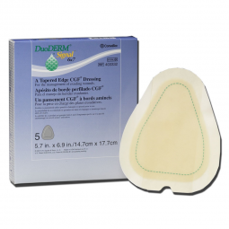 DuoDERM Signal ConvaTec 403332-DuoDerm Signal Hydrocolloid Dressing, 6 x 7 Inch Triangle, Hydrocollo