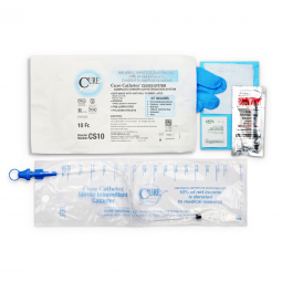 Cure Catheter Closed System ConvaTec CS10-Cure Catheter Intermittent Catheter Kit, 10 Fr., Catheter 