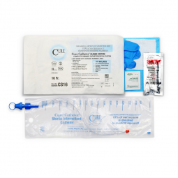 Cure Catheter Closed System ConvaTec CS16-Cure Catheter Intermittent Catheter Kit, 16 Fr., Catheter 