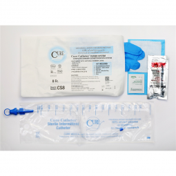 Cure Catheter Closed System ConvaTec CS8-Cure Catheter Intermittent Catheter Kit, Catheter & Bag Kit