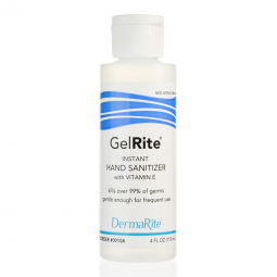 GelRite DermaRite Industries 00104-GelRite Instant Hand Sanitizer, 4 oz. Bottle, Hand Sanitizers (CS