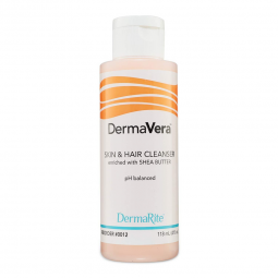 DermaVera DermaRite Industries 0012-DermaVera Shampoo & Body Wash 4 oz. Squeeze Bottle, Shampoos (CS