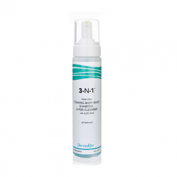 DermaRite 3-N-1 DermaRite Industries 00190-3-N-1 Scented Cleansing Foam Body Wash, 7.5 oz. Pump Bott
