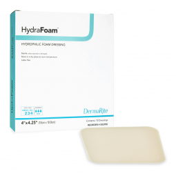 HydraFoam DermaRite Industries 00295E-HydraFoam Nonadhesive Foam Dressing, 4 x 4 Inch, Foams (BX)
