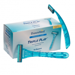 DawnMist Triple Play Donovan Industries DR3886-DawnMist Triple Play Facial Razor, Disposable, Razors
