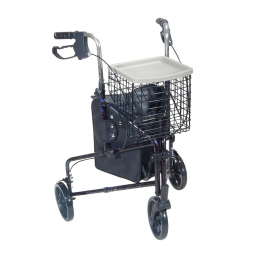drive Deluxe Drive Medical 10289BL-drive Deluxe 3 Wheel Rollator, Blue, Rollators (CS)