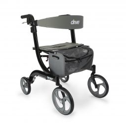 drive Nitro Drive Medical RTL10266BK-drive Nitro Four-Wheel Rollator, Black, Rollators