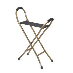 Drive Medical RTL10360 Folding Lightweight Cane w/ Sling Style Seat