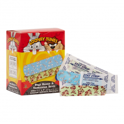 Looney Tunes Stat Strip Dukal 1073737-Looney Tunes Stat Strip Adhesive Strip,  x 3 Inch, Youth Heal
