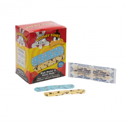 Looney Tunes Stat Strip Dukal 1075737-Looney Tunes Stat Strip Adhesive Strip, 3/4 x 3 Inch, Youth He