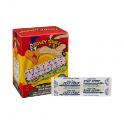Looney Tunes Stat Strip Dukal 1076737-Looney Tunes Stat Strip Adhesive Strip,  x 3 Inch, Adhesive B