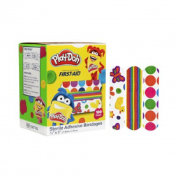 American White Cross Dukal 1087742-American White Cross Kid Design (Play Doh) Adhesive Strip, 3/4 x 