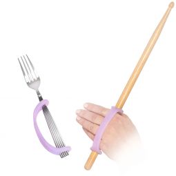 EaZyHold 104 Adaptive Grip Aid, Lavender 2 Pack (large w/ small holes)