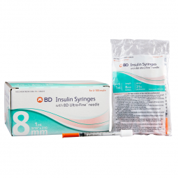 Ultra-Fine embecta Medical 328418-Ultra-Fine Insulin 1 mL Syringe with Needle, 31 Gauge, 5/16 Inch N
