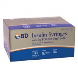 Ultra-Fine embecta Medical 328466-Standard Insulin Syringe with Needle Ultra-Fine 0.5 mL 1/2 Inch 30