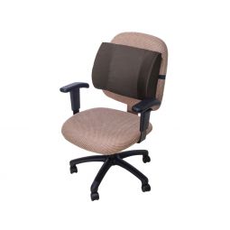 Essential Medical F1418BK Deluxe Lumbar Cushion w/ Black Cover-18"