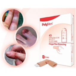 PolyMem Finger/Toe Ferris Manufacturing 4402-Polymem Nonadhesive Dressing, Medium, Adhesive Bandages