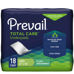 Prevail Total Care First Quality PV-418-Prevail Fluff Underpad, 23 x 36 Inch, Underpads (CS)
