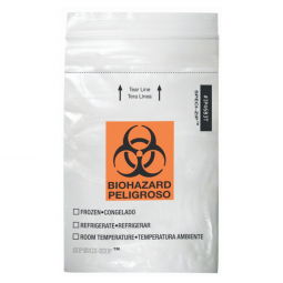 SPECI-ZIP Fisher Scientific 22310402-Biohazard Specimen Bag SPECI-ZIP Clear Bag 4 X 6 Inch, Biohazar