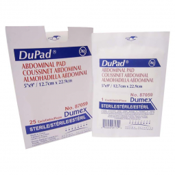 DuPad Gentell 87059-DuPad Sterile Abdominal Pad, 5 x 9 Inch, ABD Gauze Pads (CS) - DuPad Sterile Abd