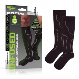 Green Drop Green Drop Compression SOX-1455-Green Drop Compression Socks  Medical-Grade Infused Supp