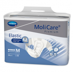 MoliCare Premium Elastic 6D Hartmann 165272-MoliCare Premium Elastic Incontinence Brief, 6D, Medium,