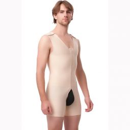 Isavela MG02 Body Suit Mid Thigh with Front Center Zipper 