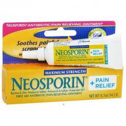 Neosporin + Pain Relief J & J Sales 00501370405-Neosporin + Pain Relief First Aid Antibiotic with Pa