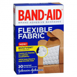 Band-Aid J & J Sales 08137004430-Band-Aid Flexible Fabric Tan Adhesive Strip, Assorted Sizes, Adhesi