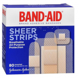 Band-Aid J & J Sales 08137004669-Band-Aid Adhesive Strip, Assorted Sizes, Adhesive Bandages (BX)