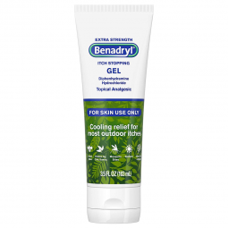 Benadryl J & J Sales 31254717157-Benadryl Diphenhydramine Itch Relief Topical Gel, 3.5 oz. Tube, Ant