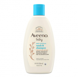 Aveeno Baby J & J Sales 38137003665-Baby Shampoo & Body Wash Aveeno Baby 8 oz. Flip Top Bottle Light
