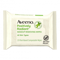 Aveeno Positively Radiant J & J Sales 38137115719-Makeup Remover Aveeno Positively Radiant Wipe Soft