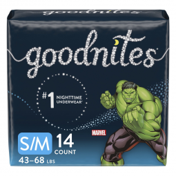 GoodNites Kimberly Clark 41313-GoodNites Absorbent Underwear, Small / Medium, Youth Briefs & Trainin