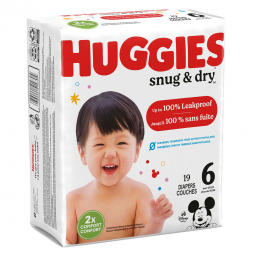 Huggies Snug & Dry Kimberly Clark 51470-Huggies Snug & Dry Diaper, Size 6, Baby Diapers (CS)
