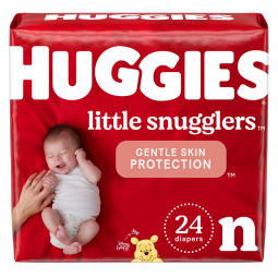 Huggies Little Snugglers Kimberly Clark 52238-Huggies Little Snugglers Diaper, Newborn, Baby Diapers