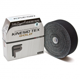 Kinesio Tex Gold FP KMS GKT45125FP-Kinesio Tex Gold Cotton Kinesiology Tape, 2 Inch x 34 Yard, Black