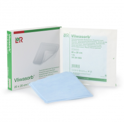 Vliwasorb Lohmann & Rauscher 24503-Vliwasorb Superabsorbent Wound Dressing, 8 x 8 Inch, Non-Adherent