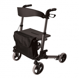 HealthSmart Gateway Mabis Healthcare 501-5012-4100-HealthSmart four-wheel rollator, 8 in. Front, 7 i